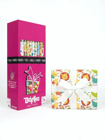 Cajas de rollos de papel de regalo | papel de regalo