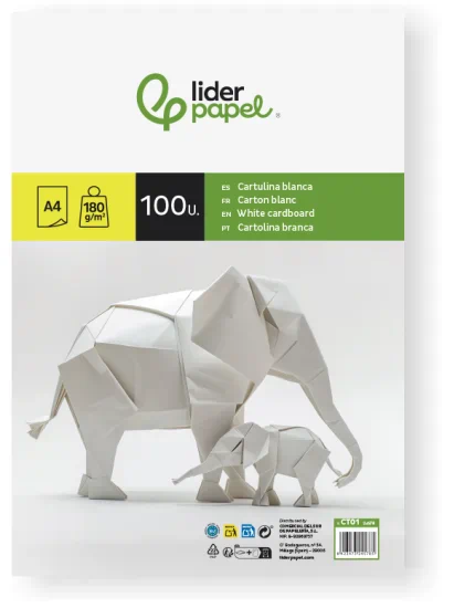 Cartulinas mas vendidas A4 paquete de 100 unidades blancas liderpapel | Cartulinas