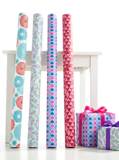 Papel de regalo en rollos de disenos surtidos | papel de regalo