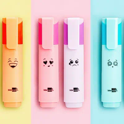 Subrayadores,Rotuladores Fluorescentes,Rotuladores Fosforitos | Rotuladores fluorescentes colores pastel liderpapel 1 | Papeleris