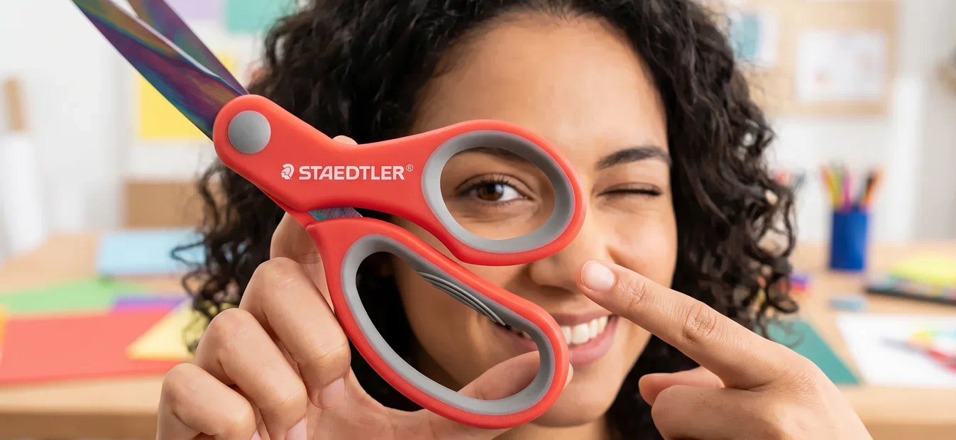 Tijeras de oficina con mango ergonomico | Tijeras