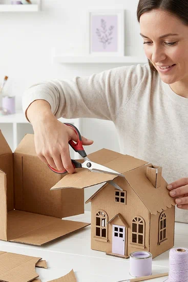 Tijeras de titanio Liderpapel rojas y negras | Tijeras