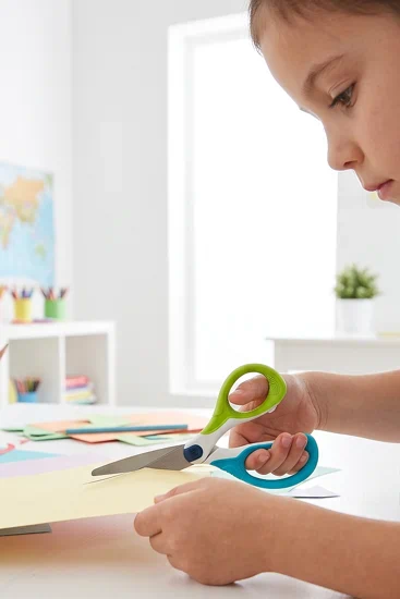 Tijeras escolares de punta roma ergonomicas | Tijeras