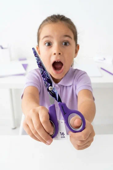 Tijeras escolares de punta roma largas | Tijeras