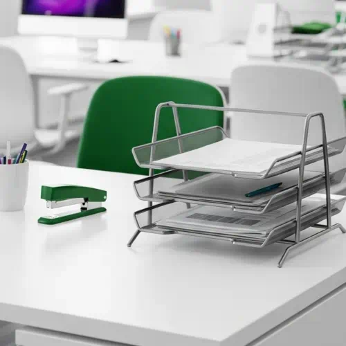 bandejas metalicas de rejilla en papeleris | Bandejas de Escritorio