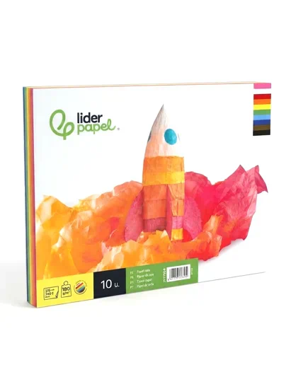 bloc de papel seda de colores surtidos | papeles para manualidades