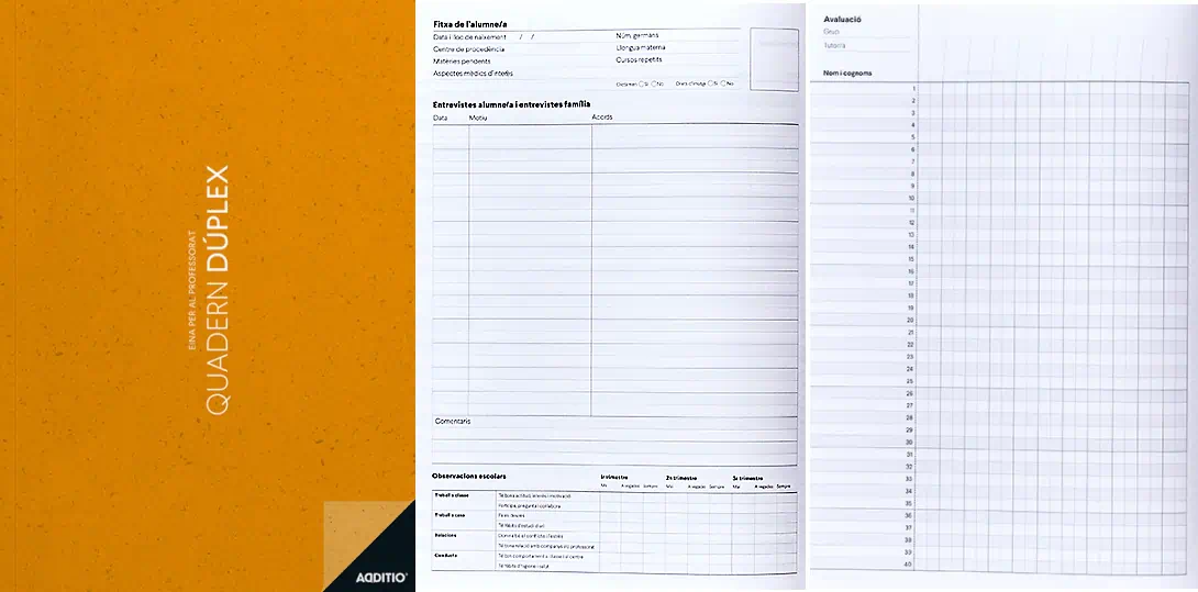 cuadernos duplex por dentro para profesores | Cuadernos de profesor