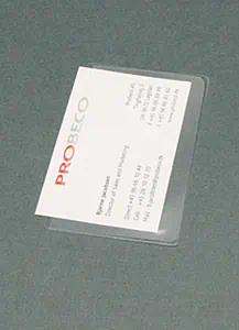 fundas adhesivas de plastico para tarjetas de visita 1 | FUNDAS DE PLÁSTICO