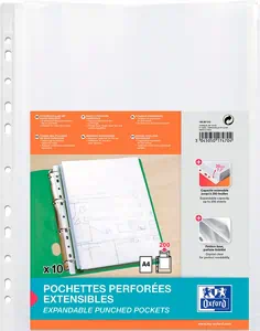 fundas multitaladro oxford con fuellle | FUNDAS DE PLÁSTICO