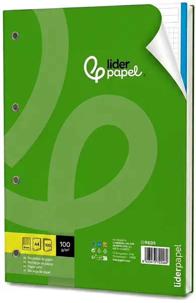 hojas de carpesano baratas Liderpapel | recambio hojas archivador a4