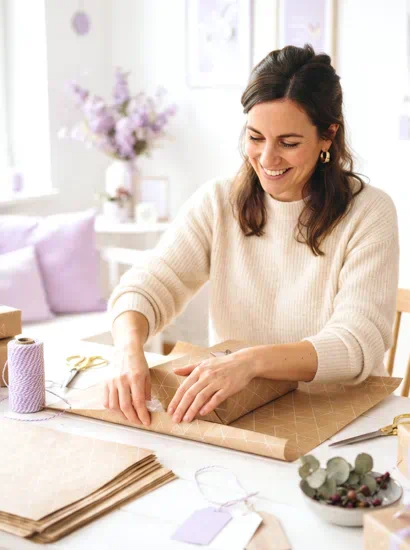 hojas de papel kraft para regalos estampadas surtidas | papel kraft