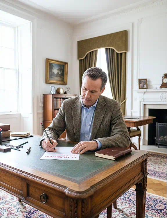 hombre escribiendo con lapices copiativos de papeleris | lápices infinitos