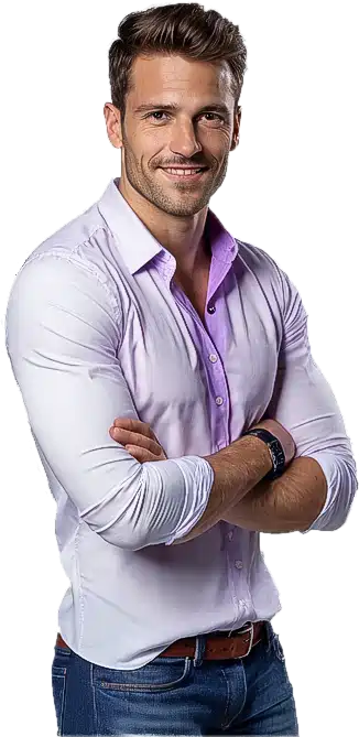 Hombre contento con cambio de Papelería La Casa del Papel a Papeleris