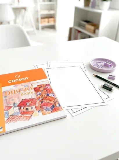 laminas de dibujo con margen o recuadro canson | láminas de dibujo