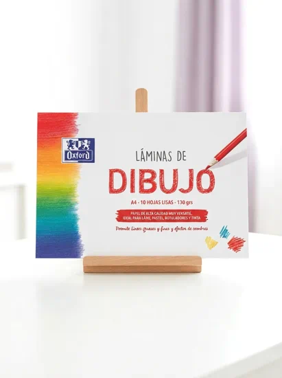 laminas de dibujo lisas marca oxford A4 | láminas de dibujo