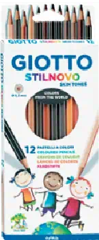 lapices de colores tonos de piel giotto | lápices de colores de dibujo