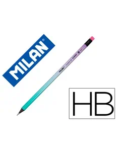 lapiz milan con goma hb | lápices de escribir