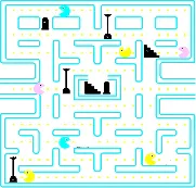 pantalla comecocos videojuego