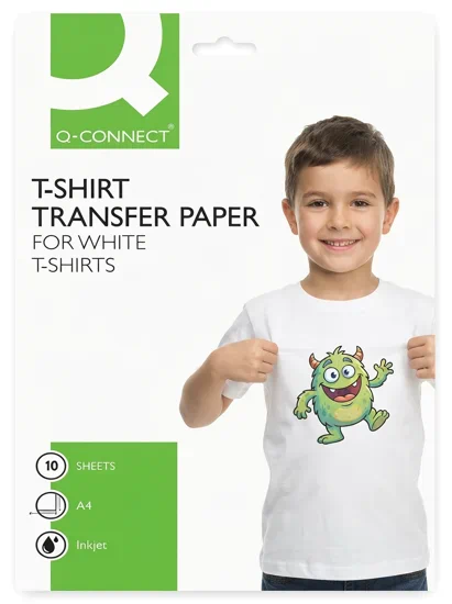 papel A4 transfer para camisetas blancas para impresoras de inyeccion de tinta | papeles especiales