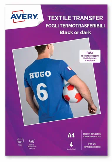 papel A4 transfer para camisetas oscuras para impresoras de inyeccion de tinta | papeles especiales