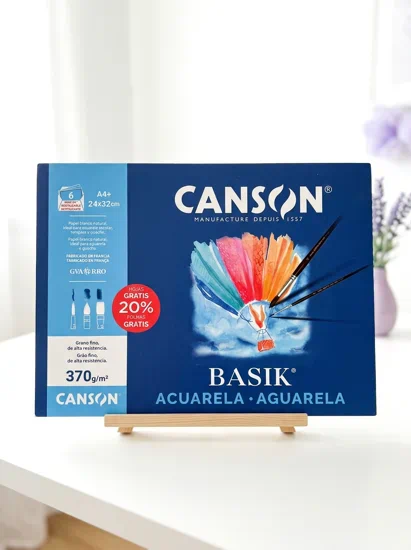 papel de acuarela A4 y A3 Canson basik | láminas de dibujo