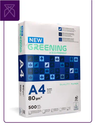 papel de impresora greening 80 gs A4 | Venta de Papel
