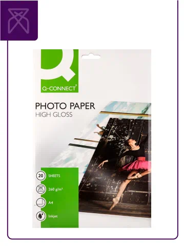 papel fotografico mas vendido q connect a4 glossy de 260 g | papel fotográfico