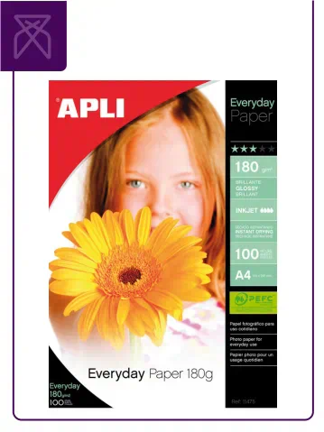 papel fotografico para impresoras inkjet Apli 180 gs | Venta de Papel