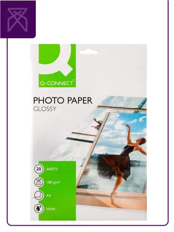 papel fotografico para impresoras inkjet Q connect 180 gs | Venta de Papel