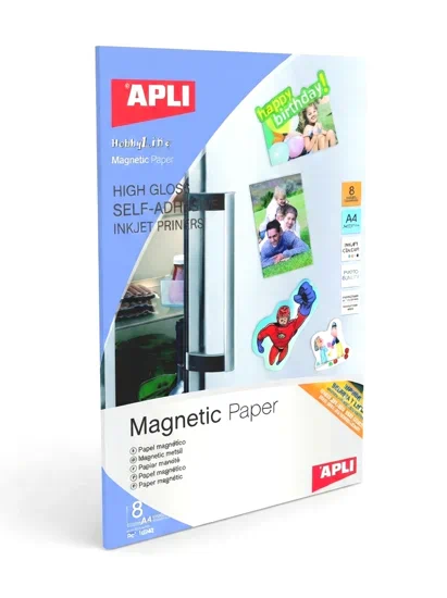 papel magnetico Apli A4 para impresion inkjet | papeles especiales