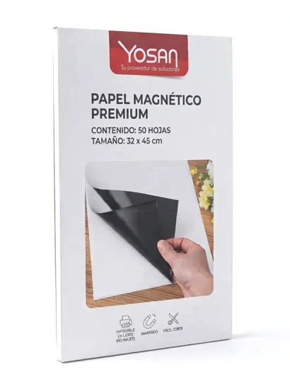 papel magnetico Yosan de 32x45 cm para impresion laser | papeles especiales