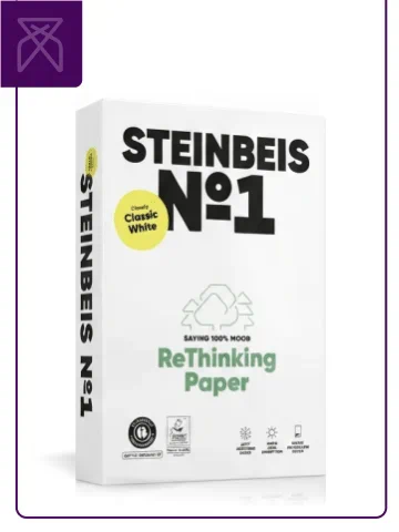 papel reciclado de impresora steinbeis 80 gs A4 | Venta de Papel