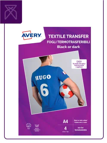 papel transfer camisetas colores oscuros Avery | Venta de Papel
