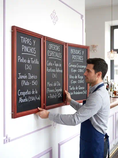 pizarras negras de pared extensibles o plegables | Pizarras negras