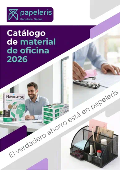 Portada Catálogo de material de oficina en pdf