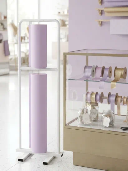portarrollos profesional para papel kraft de regalo de suelo | papel kraft