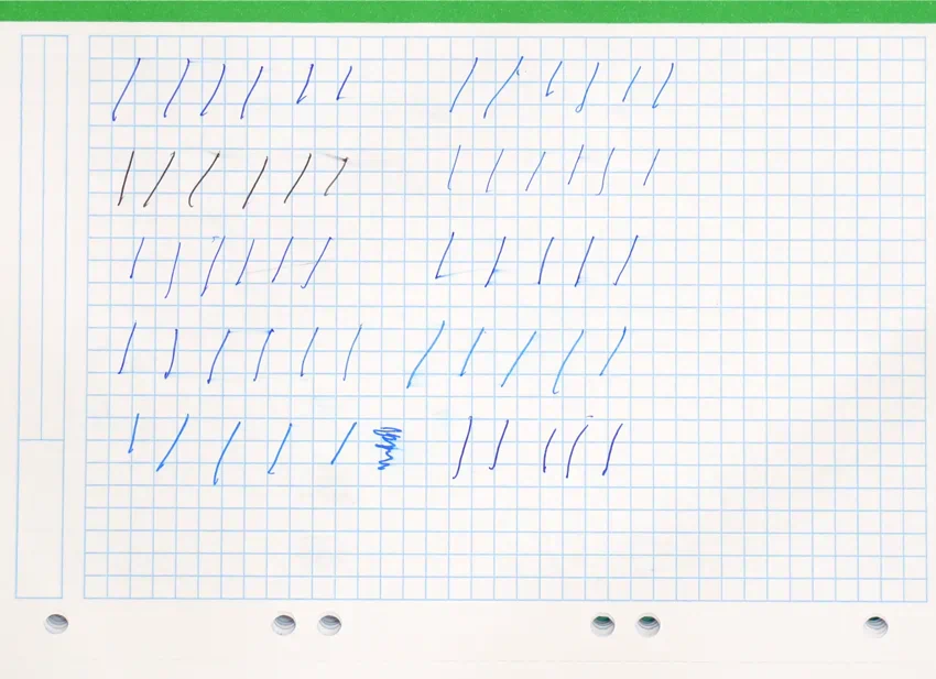 prueba de corrida de tintas en papel de 90 g | Papeleris prueba de corrida de tintas en papel de 90 g | Mejores bolígrafos