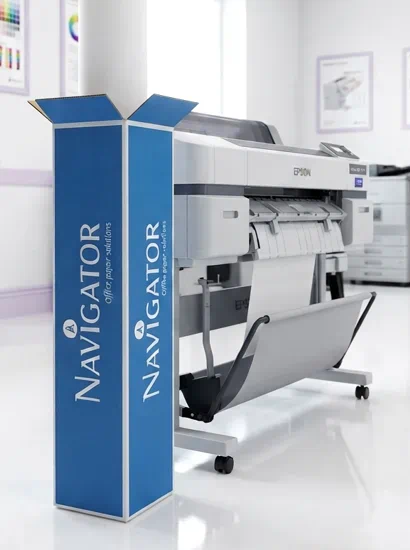 rollo papel bond para planos para plotter de 42 pulgadas x 50 mt navigator | papel para plotter