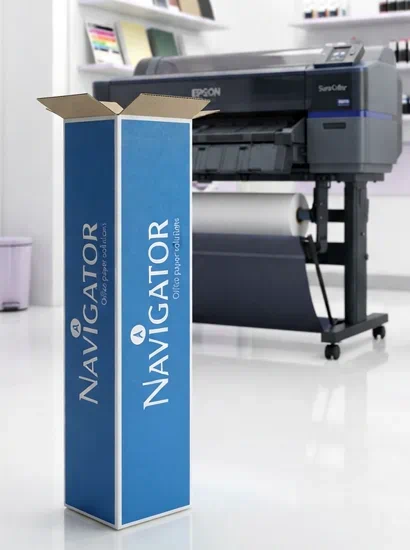 rollo papel bond para planos y carteleria para plotter de 36 pulgadas 90 g 90 m navigator | papel para plotter