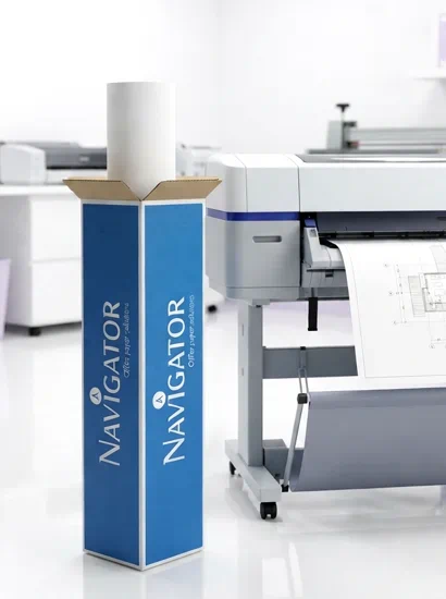 rollo papel bond para planos y carteleria para plotter de 841 x 170mt navigator | papel para plotter