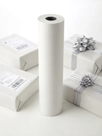 rollos de papel kraft blanco de 1 x 165 m | papel kraft