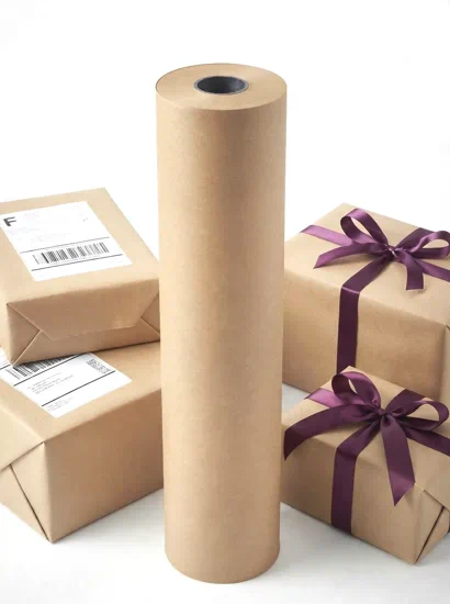 rollos de papel kraft maron de 1 x 140 m | papel kraft