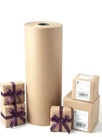 rollos de papel kraft maron de 1 x 357 m | papel kraft