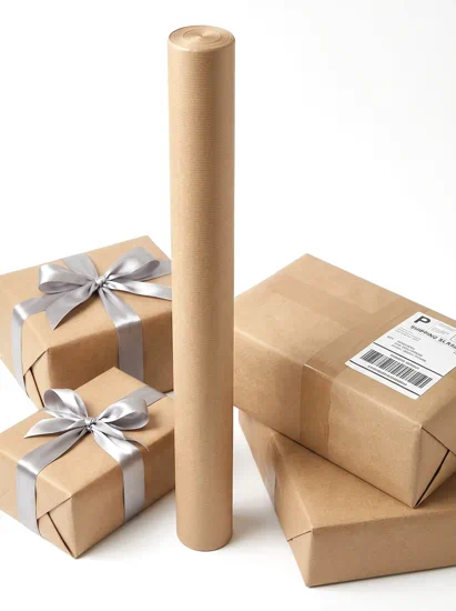 rollos de papel kraft marron de 25 x 1 m | papel kraft