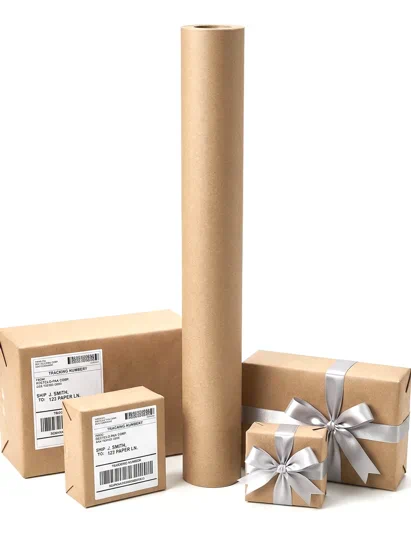 rollos de papel kraft marron de 50 x 1 m | papel kraft