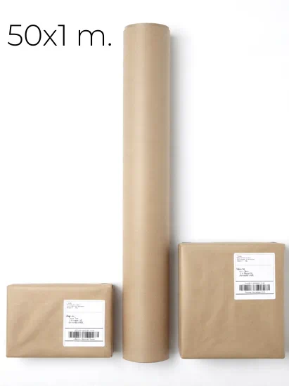 rollos papel kraft de 50x1 metros | papel kraft