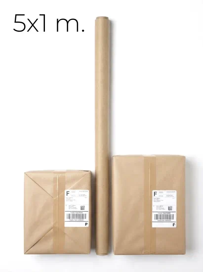 rollos papel kraft de 5x1 metros | papel kraft