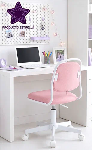 silla de escritorio rosa con ruedas mas vendida | sillas de escritorio