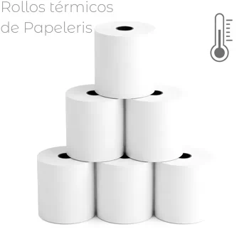 todas las medidas de rollos de papel termico de papeleris | papel térmico